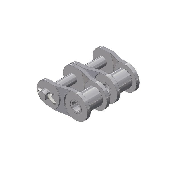 Senqcia Inspire Series 16B-2 Ol Cotter Pin Type Bs Roller Chain, Double Strand, 1" Pitch, PK5 16B-2OL